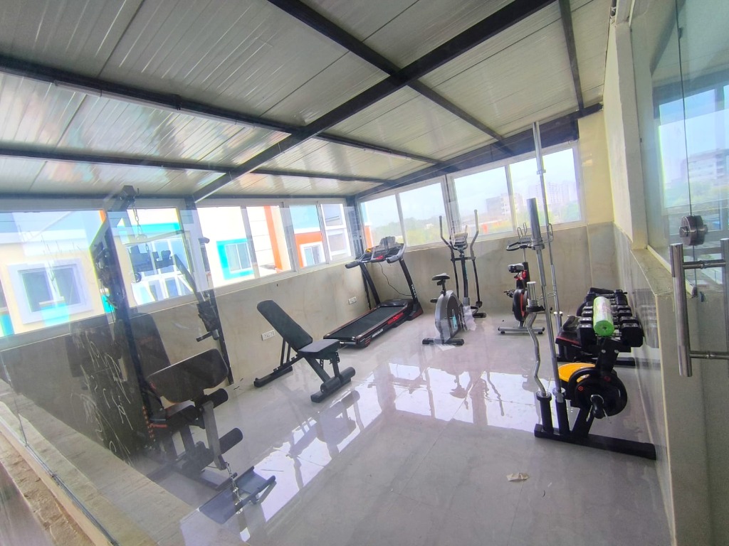 Vennela PG Rooftop Glass-Walled Fitness Gym