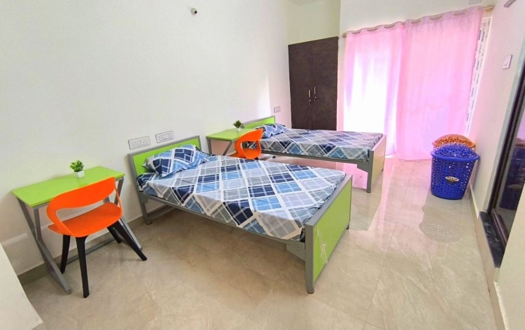 Vennela Co-Live PG-2 Double Sharing Room with Study Desks
